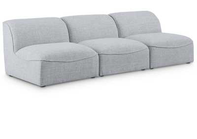 Miramar Grey Durable Linen Textured Modular Sofa