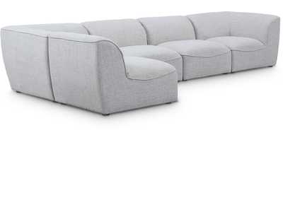 Image for Miramar Grey Durable Linen Textured Modular Sectional