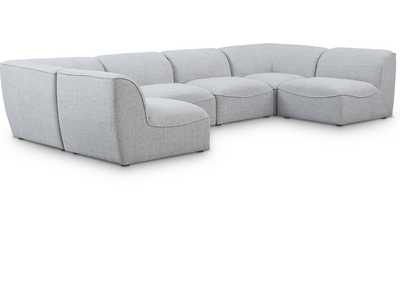 Miramar Grey Durable Linen Textured Modular Sectional