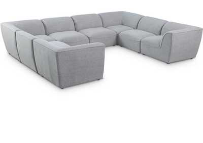 Image for Miramar Grey Durable Linen Textured Modular Sectional