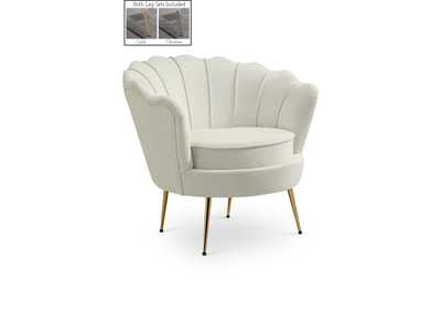 Gardenia Cream Velvet Chair