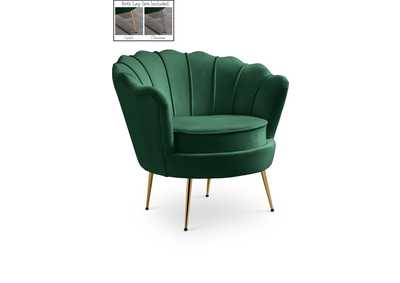 Gardenia Green Velvet Chair