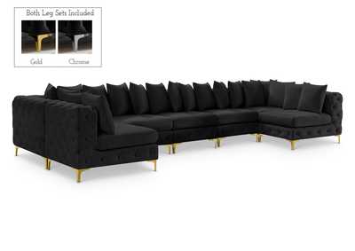 Image for Tremblay Black Velvet Modular Sectional