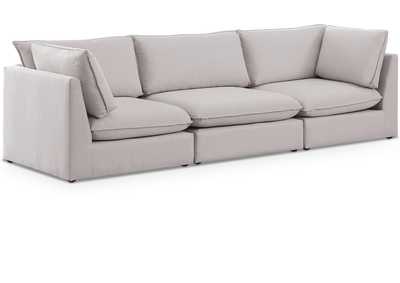 Mackenzie Beige Durable Linen Textured Modular Sofa