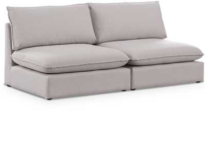 Mackenzie Beige Durable Linen Textured Modular Sofa