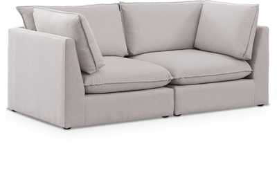 Image for Mackenzie Beige Durable Linen Textured Modular Sofa