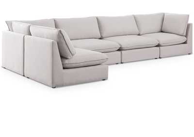 Mackenzie Beige Durable Linen Textured Modular Sectional