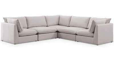 Image for Mackenzie Beige Durable Linen Textured Modular Sectional