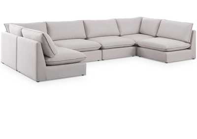 Image for Mackenzie Beige Durable Linen Textured Modular Sectional