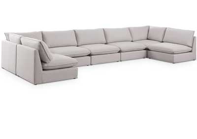 Mackenzie Beige Durable Linen Textured Modular Sectional