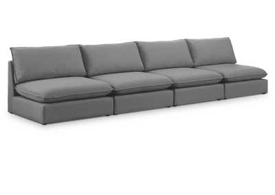 Image for Mackenzie Grey Durable Linen Textured Modular Sofa