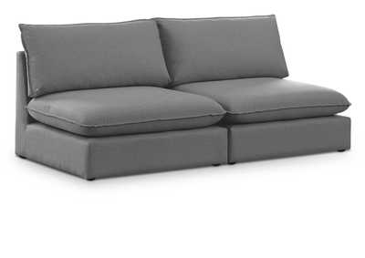 Image for Mackenzie Grey Durable Linen Textured Modular Sofa