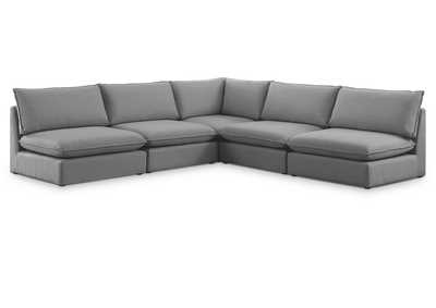 Image for Mackenzie Grey Durable Linen Textured Modular Sectional