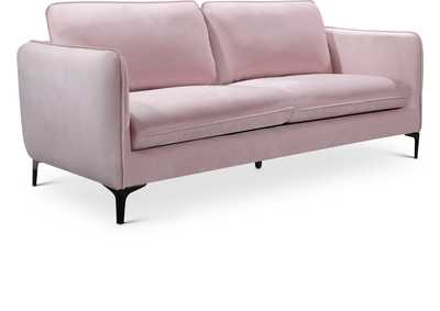 Poppy Pink Velvet Sofa