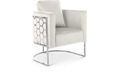 Image for Casa Cream Velvet Chair