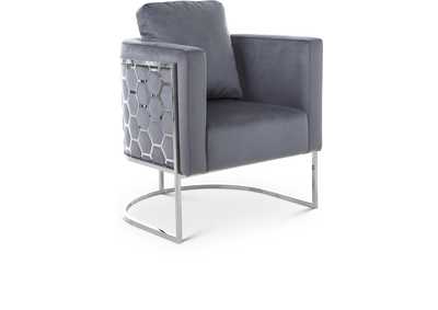 Image for Casa Grey Velvet Chair