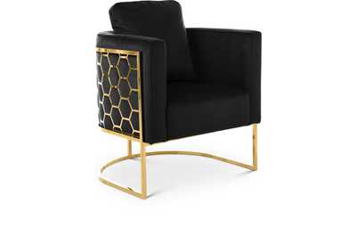 Image for Casa Black Velvet Chair