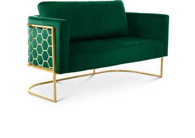 Casa Green Velvet Loveseat