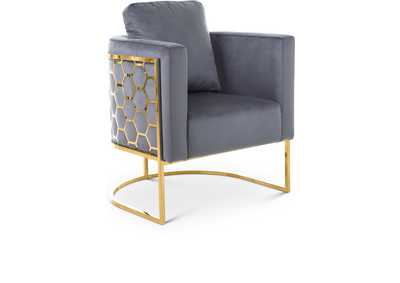 Casa Grey Velvet Chair