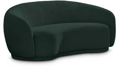 Image for Hyde Green Boucle Fabric Loveseat