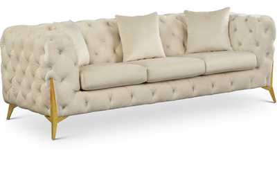 Kingdom Cream Velvet Sofa