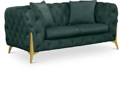 Kingdom Green Velvet Loveseat