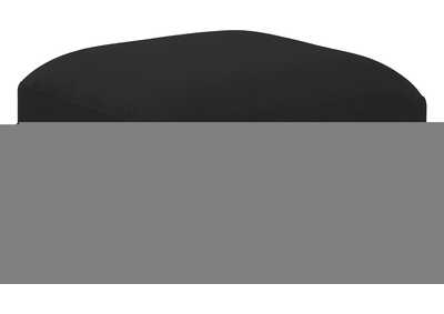 Image for Ease Black Polyester Fabric Ottoman