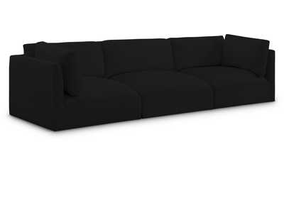 Image for Ease Black Polyester Fabric Modular Sofa