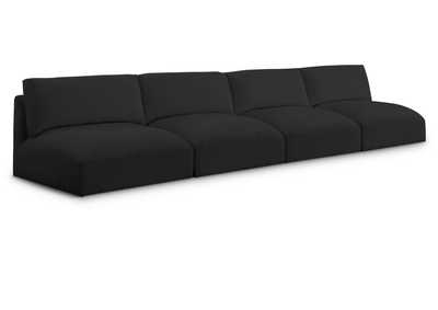 Image for Ease Black Polyester Fabric Modular Sofa