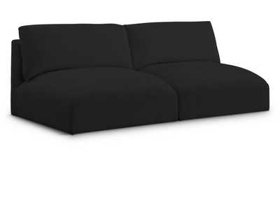 Image for Ease Black Polyester Fabric Modular Sofa