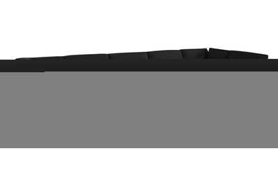 Image for Ease Black Polyester Fabric Modular Sectional
