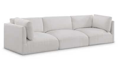 Image for Ease Cream Polyester Fabric Modular Sofa