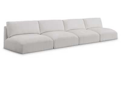 Image for Ease Cream Polyester Fabric Modular Sofa