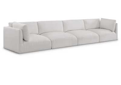Image for Ease Cream Polyester Fabric Modular Sofa