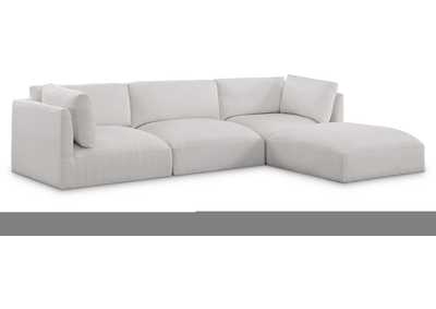 Image for Ease Cream Polyester Fabric Modular Sectional