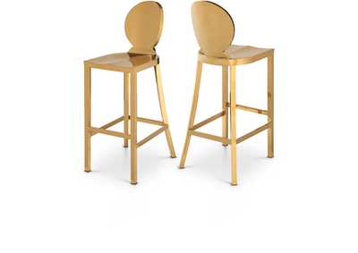 Maddox Gold Stainless Steel Stool