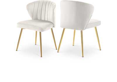 Finley Cream Velvet Dining Chair Set of 2