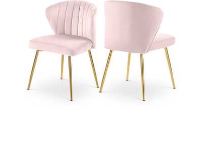 Image for Finley Pink Velvet Dining Chair Set of 2