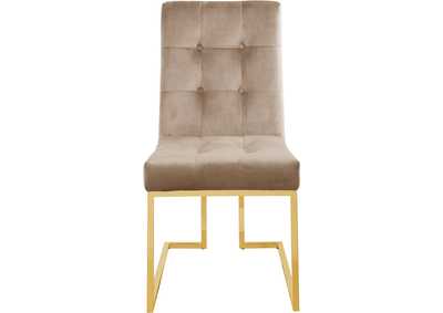 Image for Pierre Gold Dining Table w/4 Beige Chair