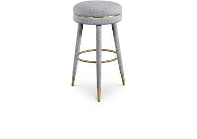 Image for Coral Grey Boucle Fabric Bar Stool