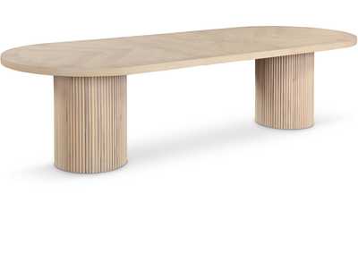 Image for Belinda Natural White Oak Finish Dining Table (3 Boxes)