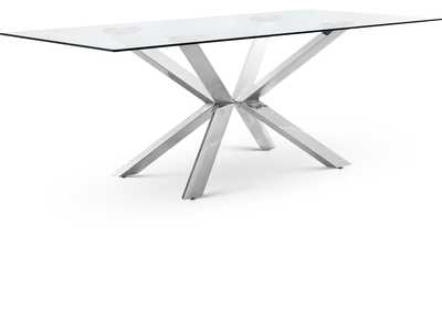 Juno Chrome Dining Table