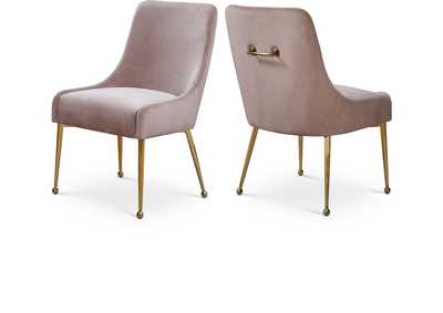 Owen Pink Velvet Dining Chair Set of 2