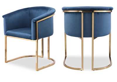 Image for Tierra Navy Velvet Dining Chair