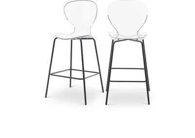 Image for Clarion Matte Black Stool Set of 2