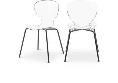 Clarion Matte Black Dining Chair Set of 2