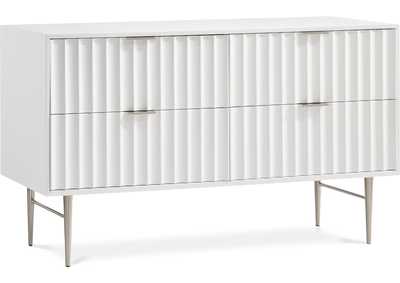Image for Modernist White Gloss Dresser