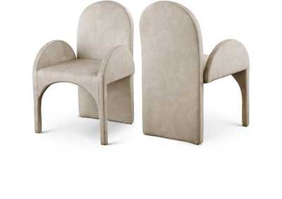 Image for Summer Stone Velvet Dining Arm Chair Set of 2