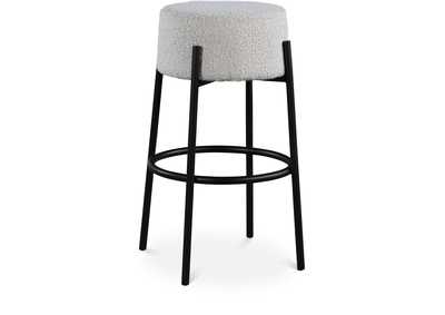 Image for Avalon Cream Boucle Fabric Bar Stool