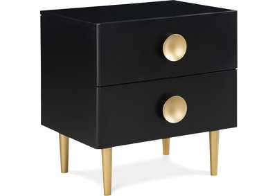 Zayne Black Night Stand